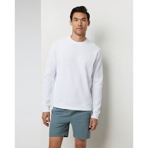 Vuori Jamestown Crew Waffle White Crewneck